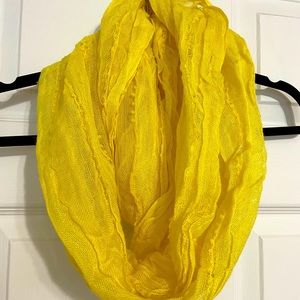 Yellow infinity scarf